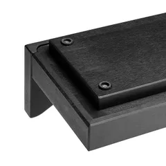 Набор емкостей фуршетных на подставке[3шт] стекло,дерево 2л ,H=13,5,L=43,B=17см прозр.,тем.корич., изображение 3