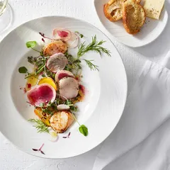 Тарелка «Спайро» мелкая фарфор ,L=15,3,B=12,8см белый, изображение 3