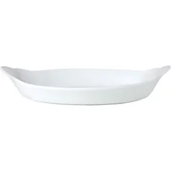 Baking container “Simplicity” oval  porcelain  185 ml , L=20, B=11cm  white