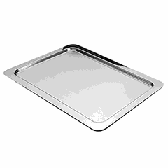 Rectangular tray “Profi Line”  stainless steel , L=53, B=32.5 cm  silver.