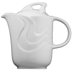 Coffee pot “Melody” with lid  porcelain  310 ml  D=73, H=120, L=134, B=73mm  white