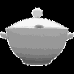 Супница «Кашуб-хел» фарфор 3л ,H=24,L=30,B=24,5см белый