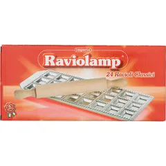 Форма для равиоли со скалкой 24 ячейки алюмин.,бук ,L=28,5,B=10см металлич., изображение 2