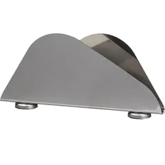 Салфетница сталь ,H=75,L=167,B=20мм серебрист.