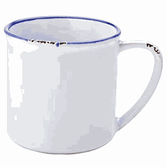 Кружка «Эйвбери блю» керамика 380мл ,L=12,5см белый,синий