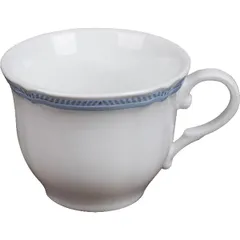 Tea cup “Opera Aida”  porcelain  230 ml  D=93, H=70mm  white, blue.