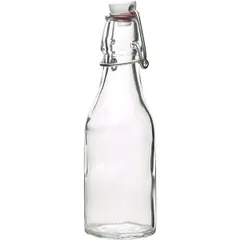 Bottle “Swing” with cork  glass, plastic  250 ml  D=64, H=192, L=50mm