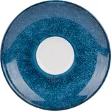 Блюдце «Аида» с декором фарфор D=12см синий