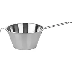 Colander stainless steel D=24,L=43cm metal.