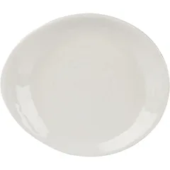 Plate "Scape" pie porcelain ,L=15.5,B=13.5cm white