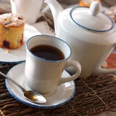 Чайник заварочный «Блю Дэппл» фарфор 0,6л D=12,5,H=14,L=24см белый,синий, изображение 3