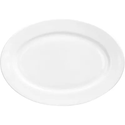 Тарелка «Амбиент» овальная фарфор ,L=37,B=26,3см белый