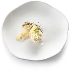 Plate “Gastro Matte” small  porcelain  D=130, H=15mm  white, matte