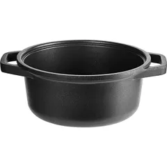 Pan cast aluminum, teflon 2.25l D=20,H=11,B=29cm black