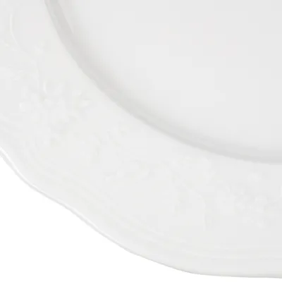 Тарелка «Флер Бьянко» мелкая фарфор D=26см белый, Диаметр (мм): 260, изображение 4