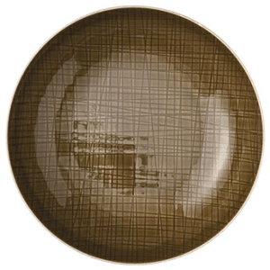 Тарелка глубокая фарфор D=19см коричнев.