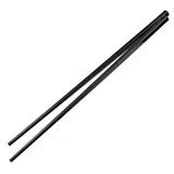 Chinese chopsticks 10 pairs reusable  plastic , L=270, B=6mm  black