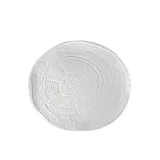 Тарелка десертная «Арбре» фарфор D=24см белый,матовый