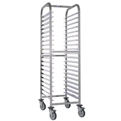 Trolley for baking sheets 600*400mm, 20 tiers  stainless steel , H=170, L=70, B=54cm  silver.