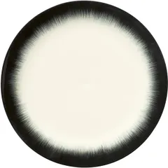 Plate “De” No. 4  porcelain  D=24cm  cream, black