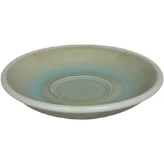 Saucer “Egg”  porcelain  D=11.5 cm  green.