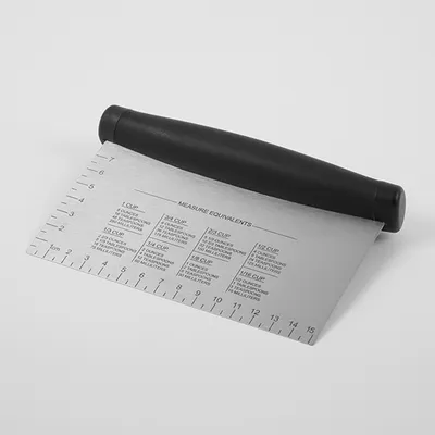 Шпатель кондитерский сталь нерж.,пластик ,H=0,8,L=165,B=100мм металлич.,черный, изображение 2