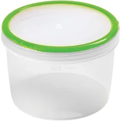 Контейнер для продуктов «Винтаж» с крышкой полипроп. 0,75л D=125,H=90мм прозр.