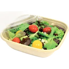 Disposable salad bowl[500pcs] cane 0.5l D=15cm beige.