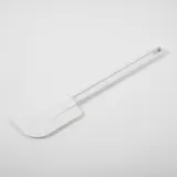 Лопатка жаропрочная силикон,пластик ,L=335/117,B=70мм белый