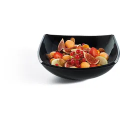 Салатник «Квадрато» стекло 300мл ,H=5,L=14,B=14см черный, изображение 2