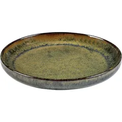 Plate “Surfis” ceramics D=160,H=15mm olive, gray