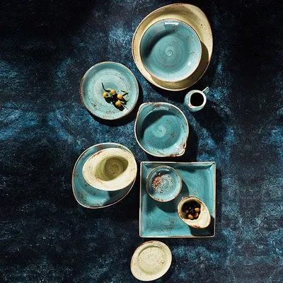 Салатник «Крафт Блю» фарфор 1л D=255,H=35мм синий, Цвет: Синий, Диаметр (мм): 255, изображение 6