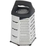 Grater 6-sided  stainless steel, plastic , H=20, L=12, B=10cm  metallic, black