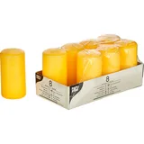 Свечи[8шт] парафин D=50,H=86,L=200,B=102мм желт.