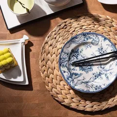 Блюдо «Кунстверк» веер фарфор ,H=15,L=200,B=130мм белый, изображение 3