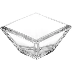 Salad bowl “Ducale” square  glass  0.74 l , H=8, L=14, B=14cm  clear.