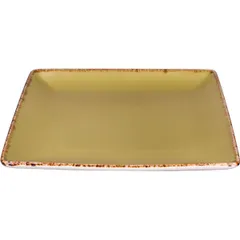 Блюдо «Террамеса Олива» квадратное фарфор ,L=19,B=19см олив., изображение 3