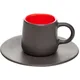 Кофейная пара «Кармин» керамика 125мл красный,черный