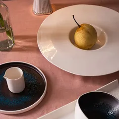 Тарелка для пасты «Афрос» кост.фарф. D=33,H=4см слон.кость, изображение 4