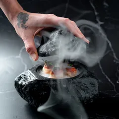 Емкость для закусок «Ро Дизайн Бай Эрбиси» с крышкой керамика ,H=13,5,L=16,5,B=16,5см черный, изображение 2