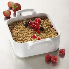 Блюдо для запекания квадратное «Бель Кузин» фарфор 350мл ,H=4,L=17,B=13см белый, изображение 2