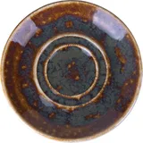 Saucer “Vesuvius Amber”  porcelain  D=11.7 cm  amber