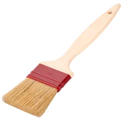 Pastry brush  plastic, natural bristles , L=275, B=60mm  beige, red