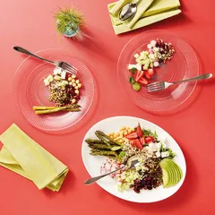 Блюдо «Эволюшнс Уайт» овальное стекло ,L=33,B=25см белый, изображение 2