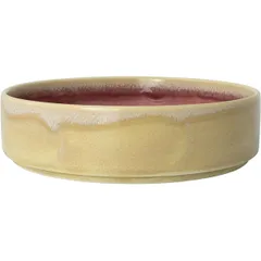 Тарелка «Аврора Везувиус Роуз Кварц» с бортом фарфор 1,2л D=205,H=55мм розов.,бежев.