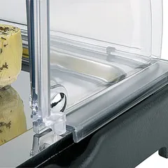 Станция буфетная «Топ фрэш» для охлаждения без крышки сталь нерж.,акрил ,H=65,L=565,B=350мм черный, изображение 3