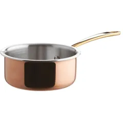 Saucepan “15200”  stainless steel, copper  150 ml  D=7, H=4 cm  copper, metal.