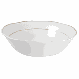 Salad bowl “Aphrodite”  porcelain  250ml  D=140, H=45mm  white, gold