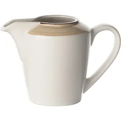 Молочник «Чино» фарфор 142мл D=40,H=81,L=120мм белый,бежев.