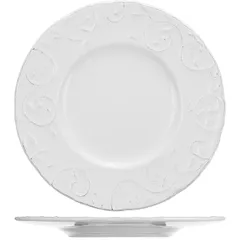 Тарелка «Фестон» мелкая керамика D=220,H=2мм белый